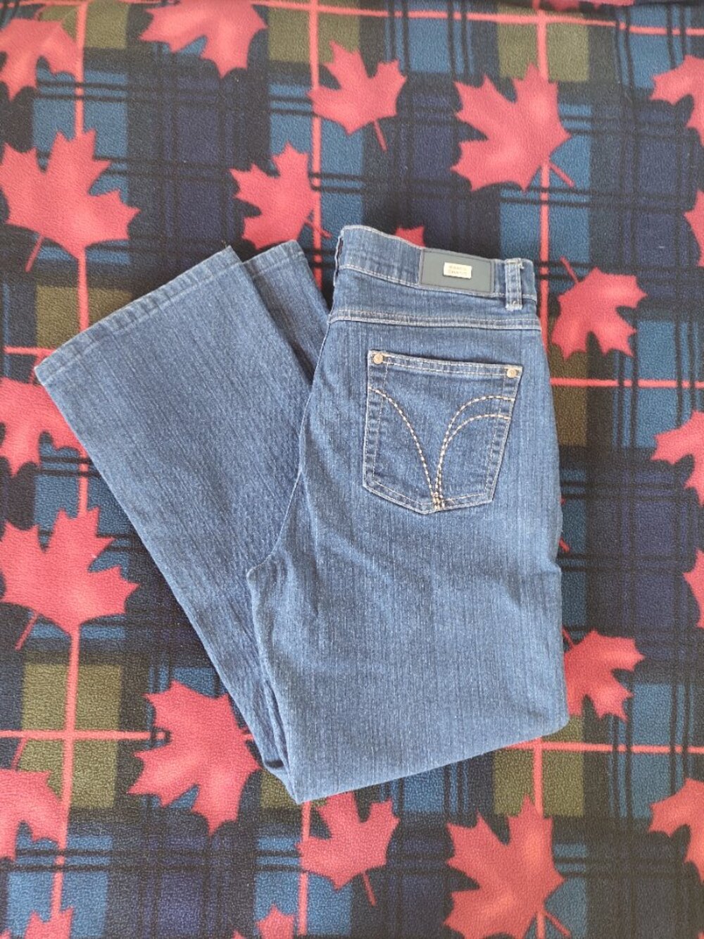 Simon Chang Denim Medium Dark Wash Jeans Size 10